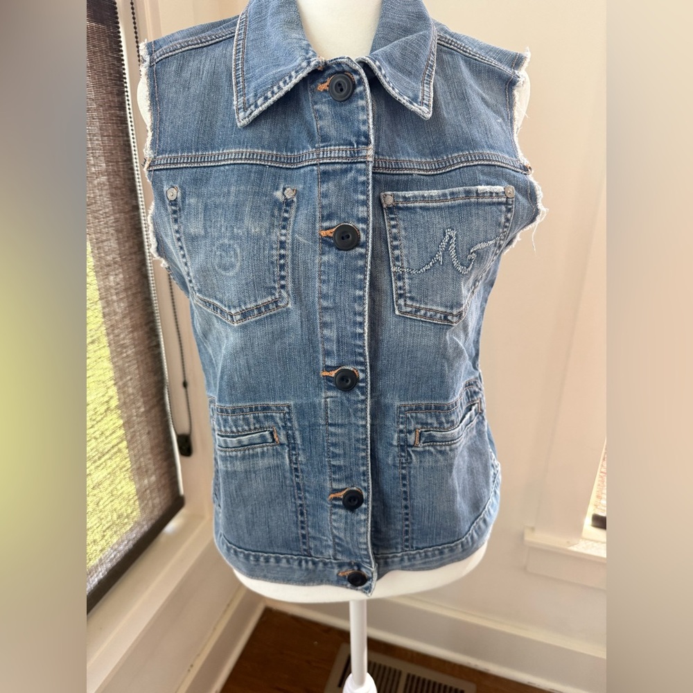 RARE AG Denim Vest. Made exclusively for LA AG Boutique. Size Medium